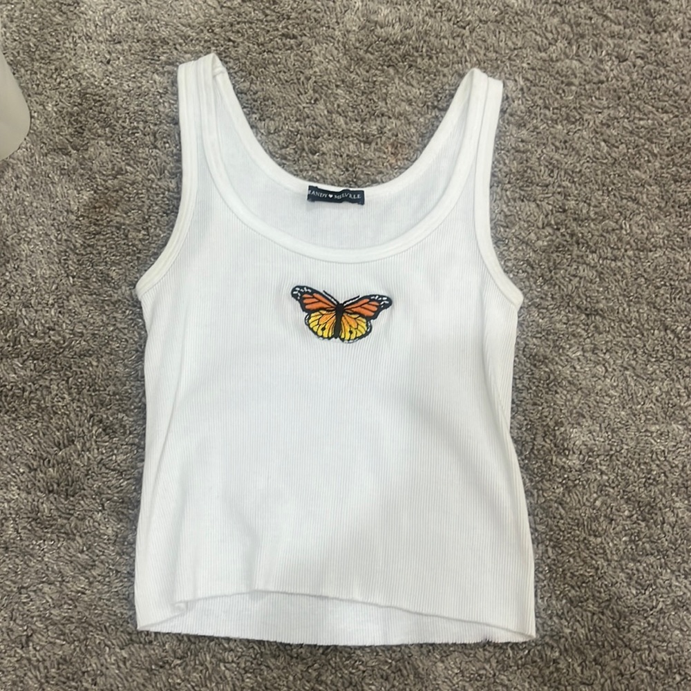 Brandy Melville Butterfly Tank